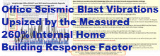 Secret Quarry Office Blast Vibration data - upsized according to our private home difference.