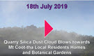 /BCC Mt Coot-tha Quarry Blast Sends Silica Dust Cloud into Local Residents Homes and Botanical Gardens.